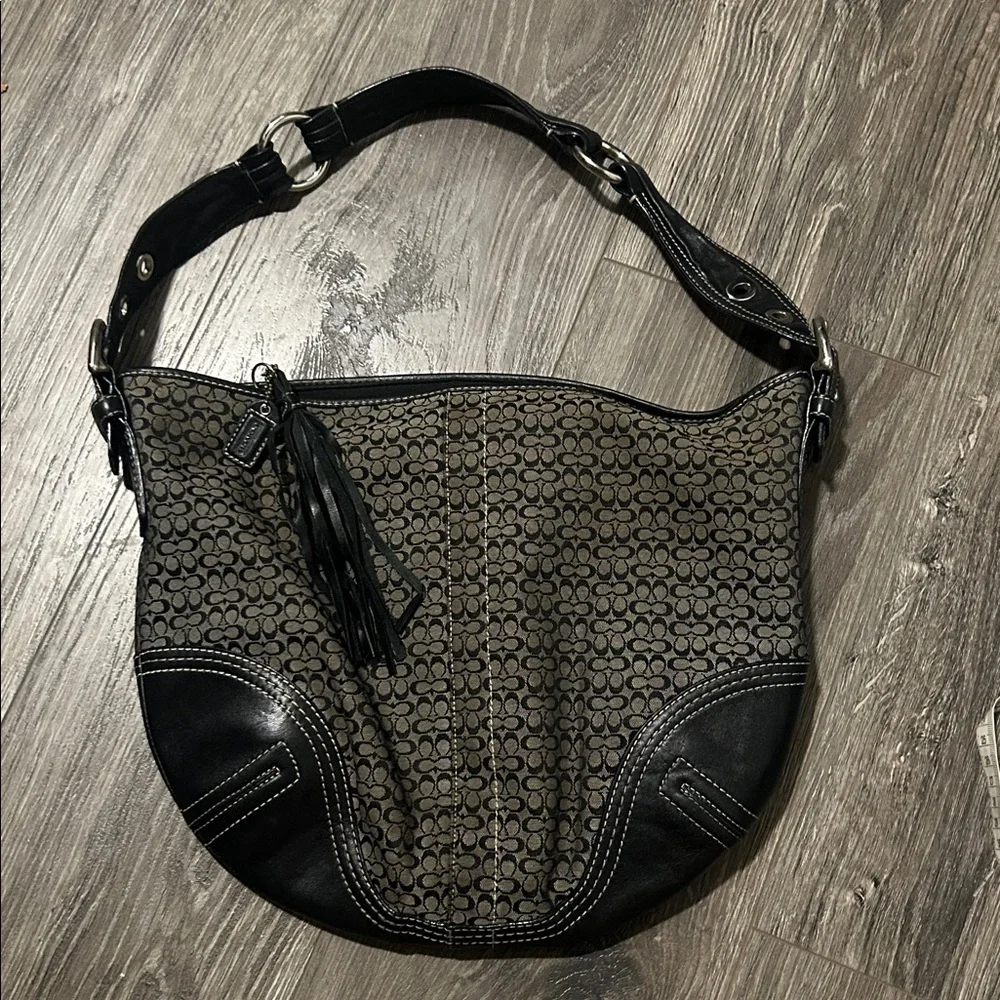 Y2K Coach Black Shoulder Bag